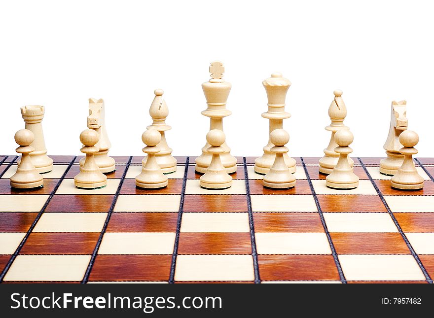 Chess Isolated On White Background.