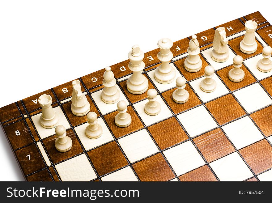 Chess Isolated On White Background.