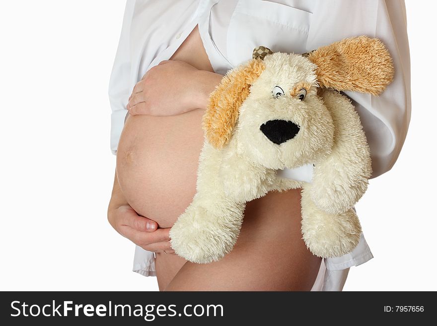 Pregnant Woman With Toy