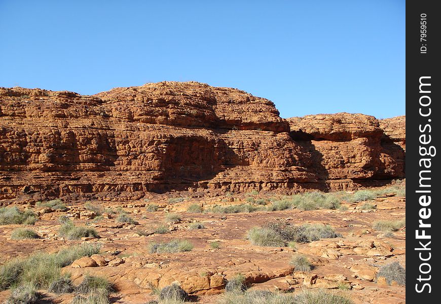 Weathered sandstone domes in Kings Canyon, Central Australia