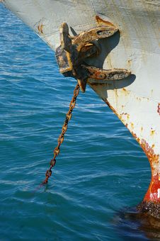 Rusty Anchor And Chain Stock Photo Rusty Anchor And Chain Stock Photo