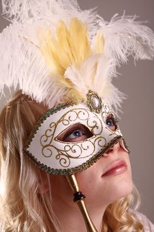 Woman With Mask Royalty Free Stock Photo Woman With Mask Royalty Free Stock Photo