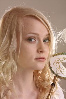 Woman With Mask Royalty Free Stock Photos Woman With Mask Royalty Free Stock Photos