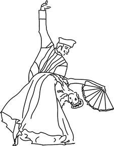 spanish dancer coloring pages