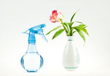 Watering-can And Vase Stock Photography Watering-can And Vase Stock Photography