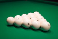 Balls For Game In The Russian Billiards Royalty Free Stock Image