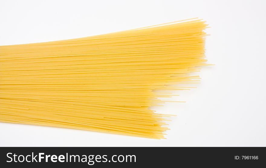 Spaghetti isolated on white background.