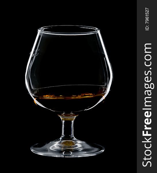 Glass of cognac