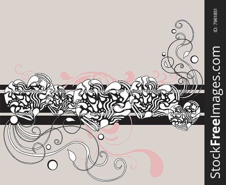 Illustration of a decorative background