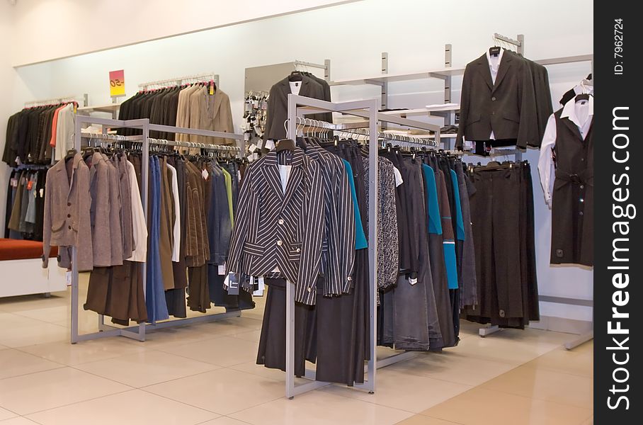 Store of fashion dress and clothes