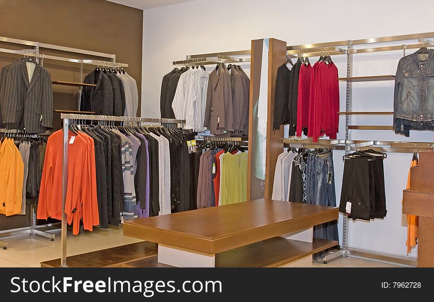 Store of fashion dress and clothes