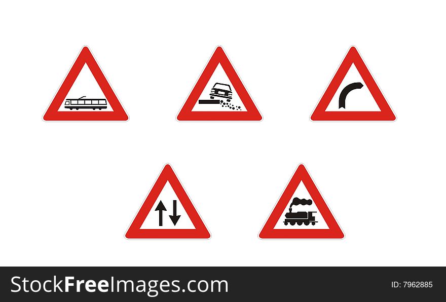 Driving Warning Icons