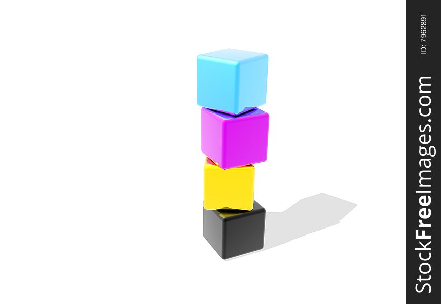 CMYK cubes