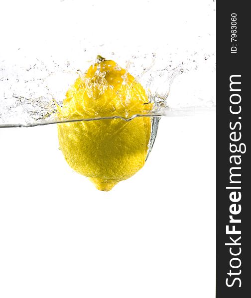 Lemon in water