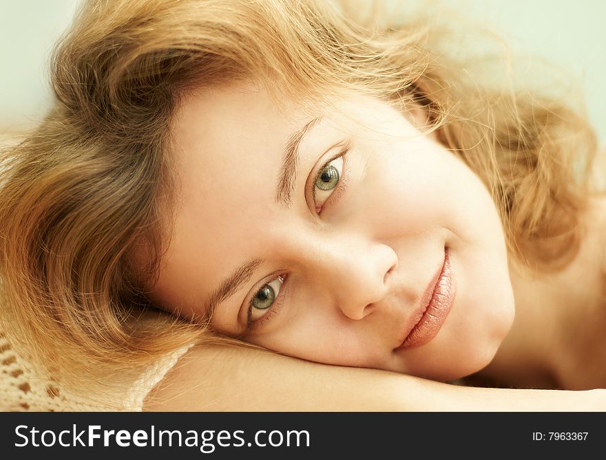 Portrait of beautiful young woman. Portrait of beautiful young woman