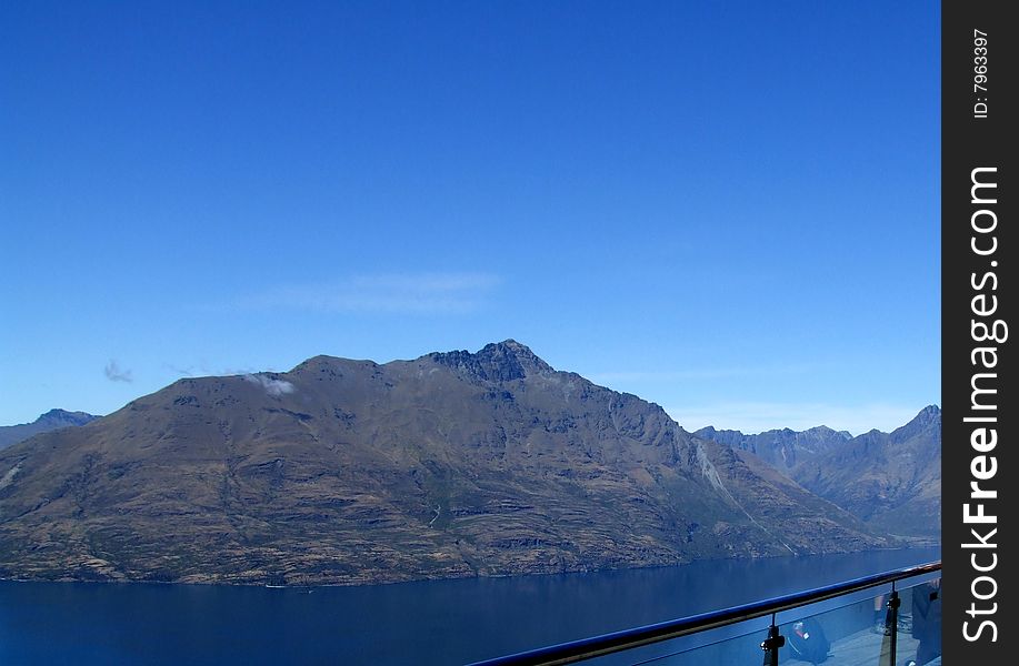 Lake with mountains