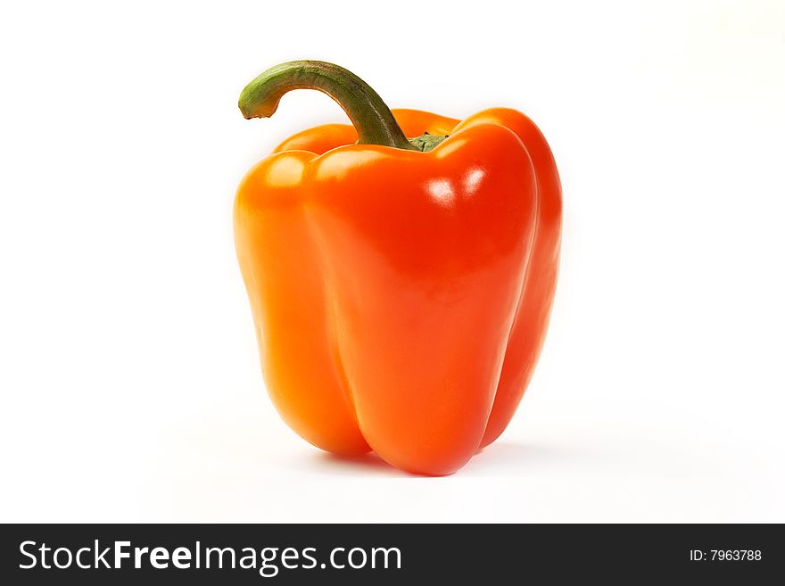 Red pepper isolated on white background