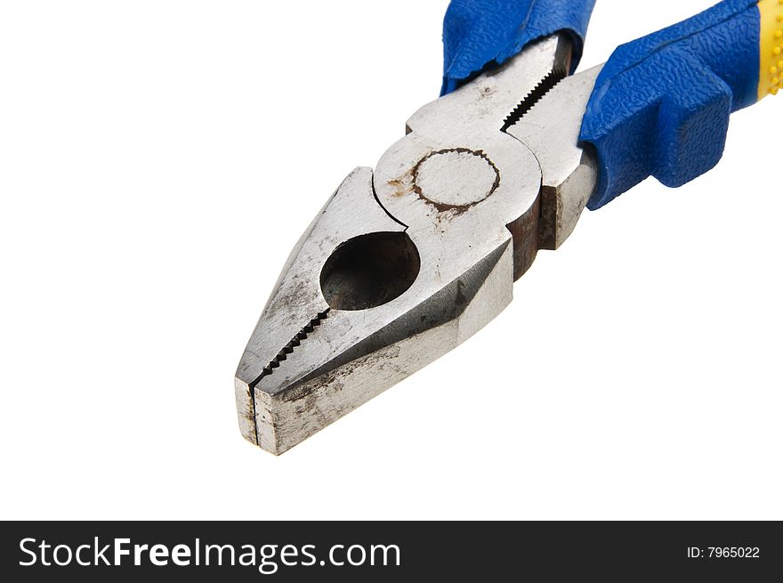 Pliers isolated on white background.
