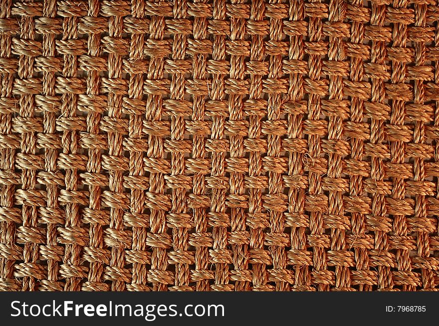 Straw brown serviette, natural texture. Straw brown serviette, natural texture