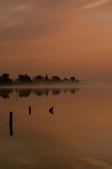 Pink Misty Dawn Stock Images Pink Misty Dawn Stock Images