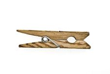 Wooden Clothes-pegs Royalty Free Stock Photography
