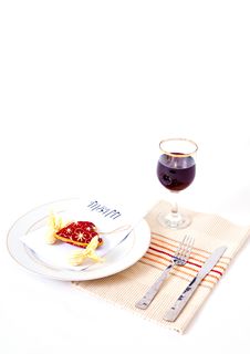 Romantic Meal Setting Royalty Free Stock Photos Romantic Meal Setting Royalty Free Stock Photos