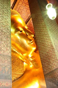 The Reclining Buddha Of Wat Pho. Stock Image The Reclining Buddha Of Wat Pho. Stock Image