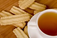 Cup Of Tea And Some Cookies Stock Photos Cup Of Tea And Some Cookies Stock Photos