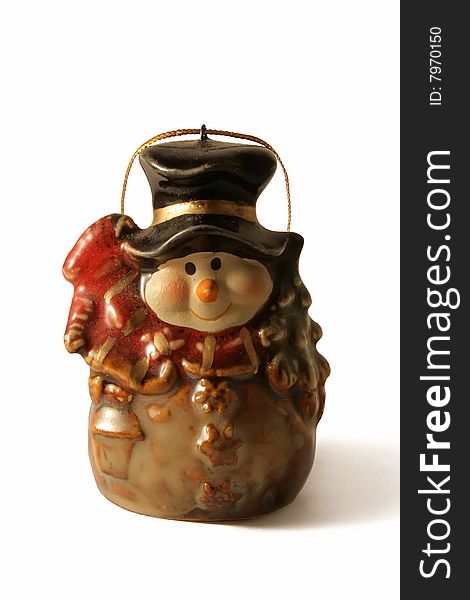 Ceramic figurine of a snowball