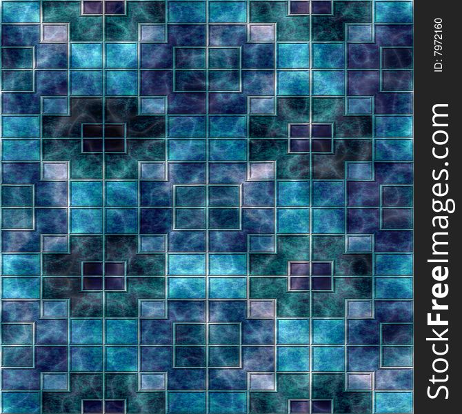 Elegant dark seamless tillable background of ceramic tiles or wall with underwater effect. Elegant dark seamless tillable background of ceramic tiles or wall with underwater effect