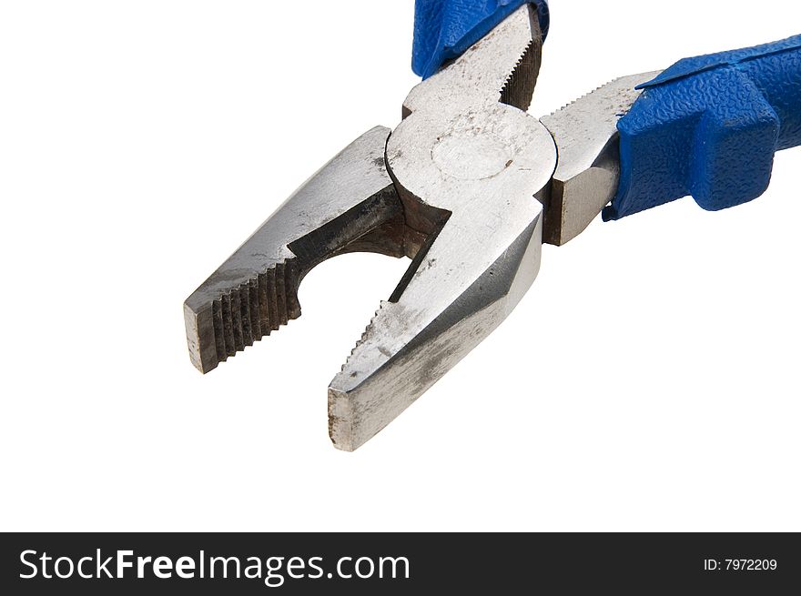 Pliers isolated on white background.