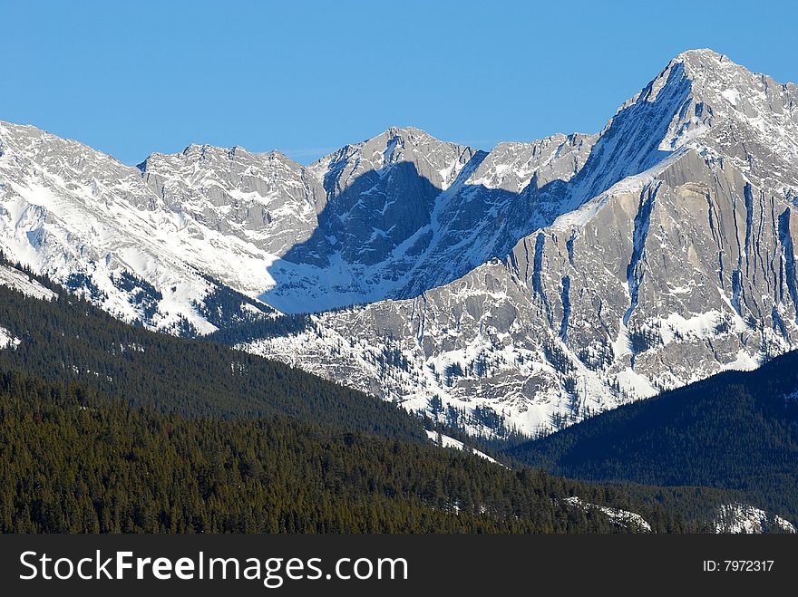 Mountian in Canadain Rockies, Banff National Park, Alberta Canada. Mountian in Canadain Rockies, Banff National Park, Alberta Canada