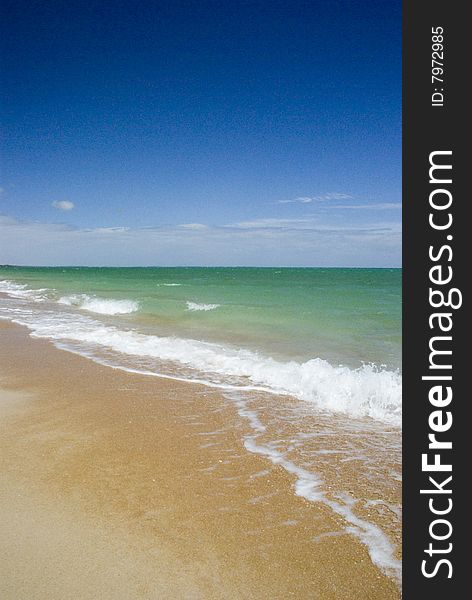 Deserted beach on the Mornington Peninsula, Australia.