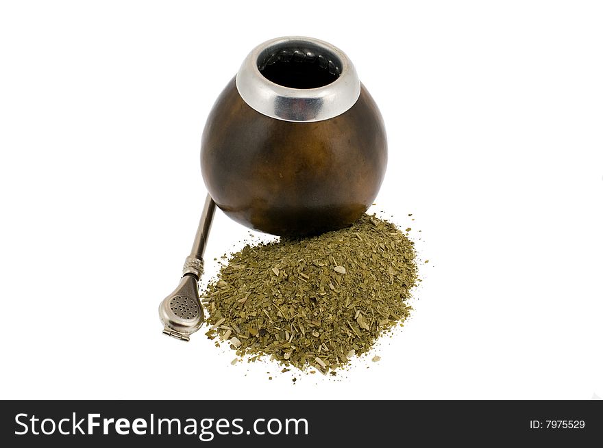 Full calabash and yerba mate