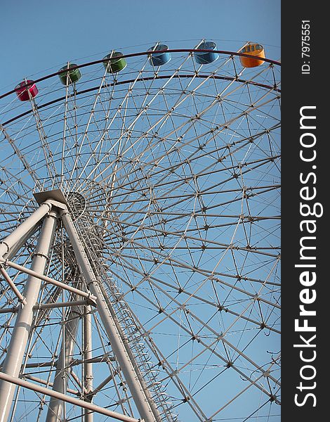 Giant wheel in a park. Giant wheel in a park