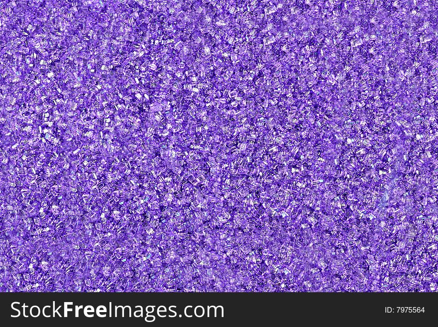 Macro of purple sugar crystals for a background