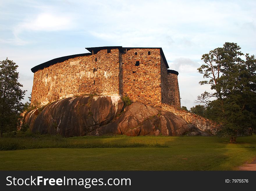 Swedish stone fortress in Finland. Swedish stone fortress in Finland