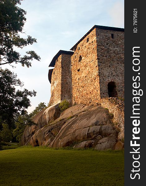 Swedish stone fortress in Finland. Swedish stone fortress in Finland