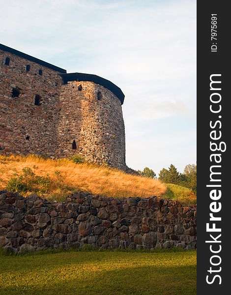 Swedish stone fortress in Finland. Swedish stone fortress in Finland