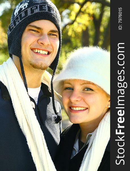 Portrait Of Happy Caucasian Couple