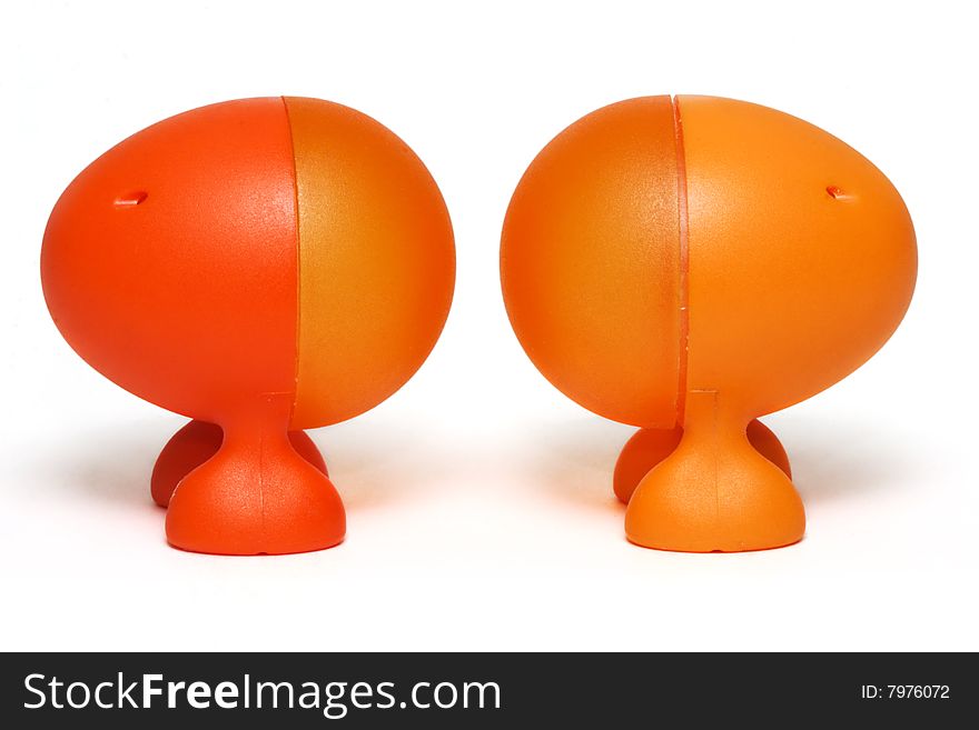 Two orange eggs