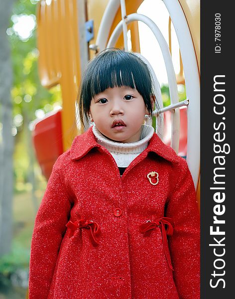 Bright picture of adorable chinese child