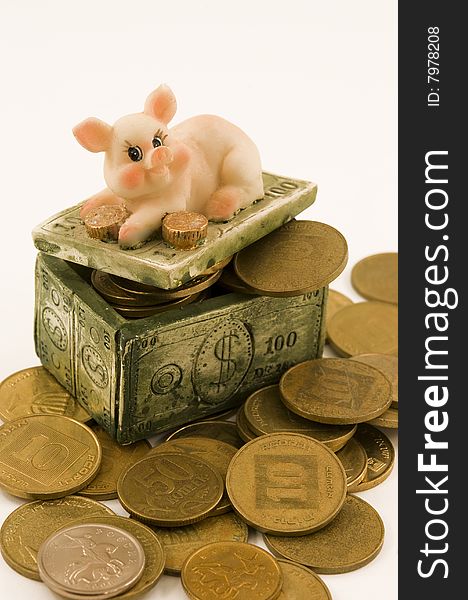 Pigs chest as a symbol of the accumulation of money. Pigs chest as a symbol of the accumulation of money