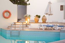 Swimming Pool At The Evening Royalty Free Stock Photo Swimming Pool At The Evening Royalty Free Stock Photo