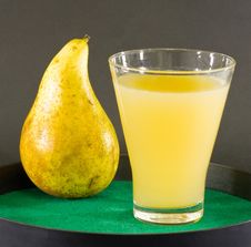 Pear And Pear Juice Royalty Free Stock Images