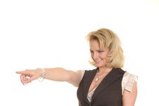 Woman To Show Something Stock Image Woman To Show Something Stock Image