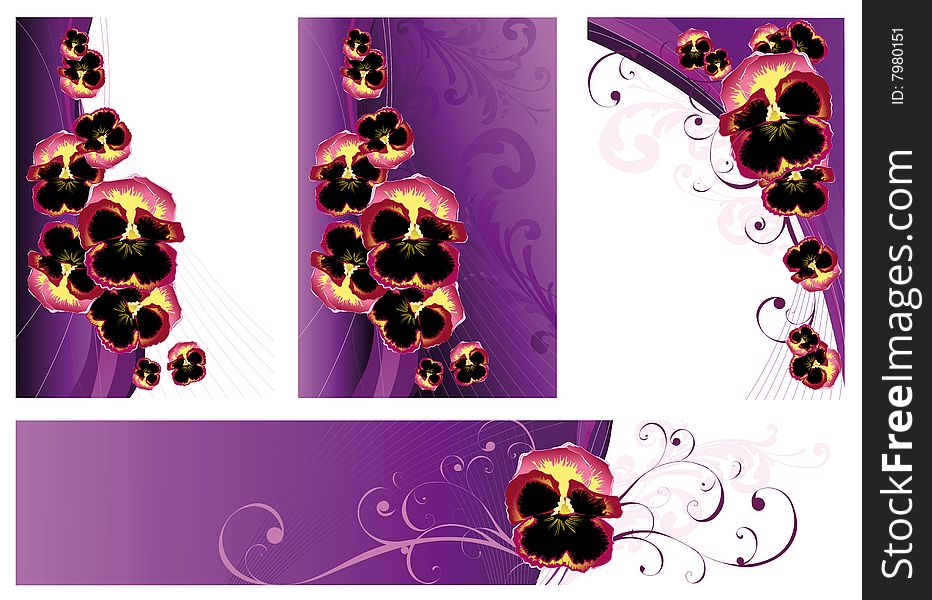 Backgrounds With Violets