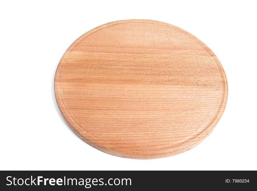 Brown wooden board isolated on a white background. Brown wooden board isolated on a white background.