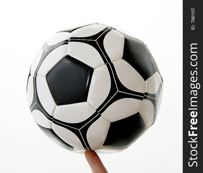 A soccer ball with a white background isolated