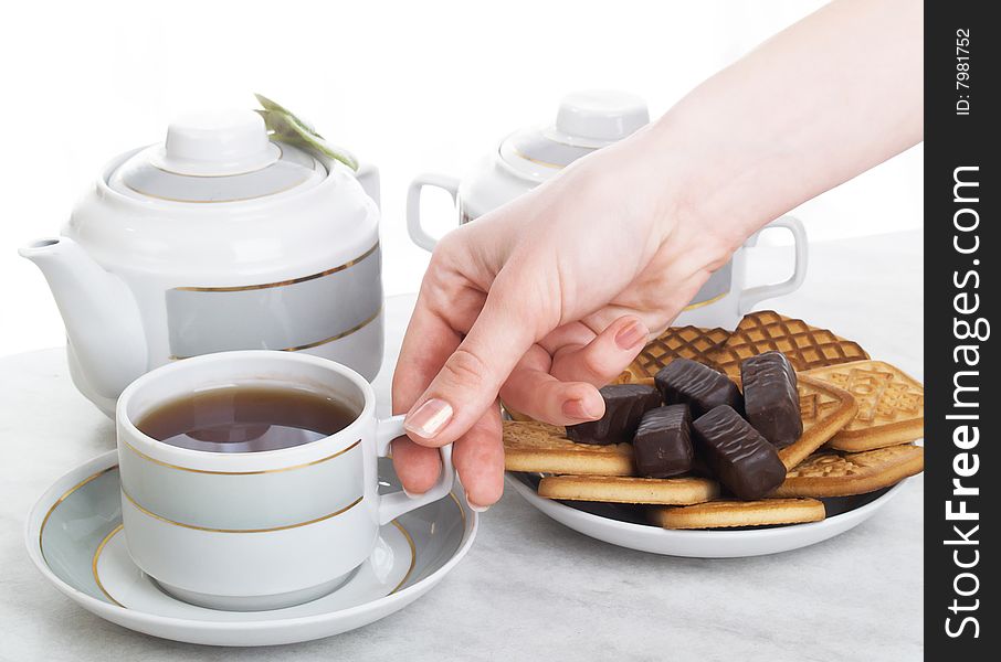 Beautiful still life composition of tea. Beautiful still life composition of tea